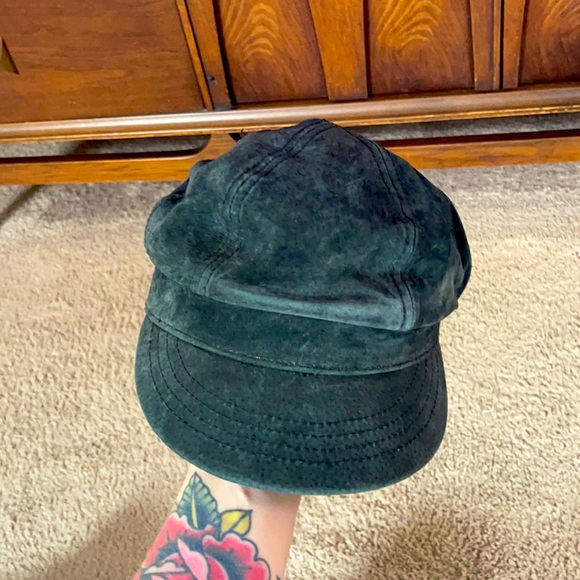 Free People leather cabby hat